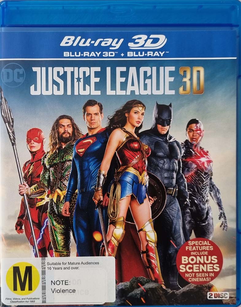 Justice League 3D + 2D - 2017 (Blu Ray)
