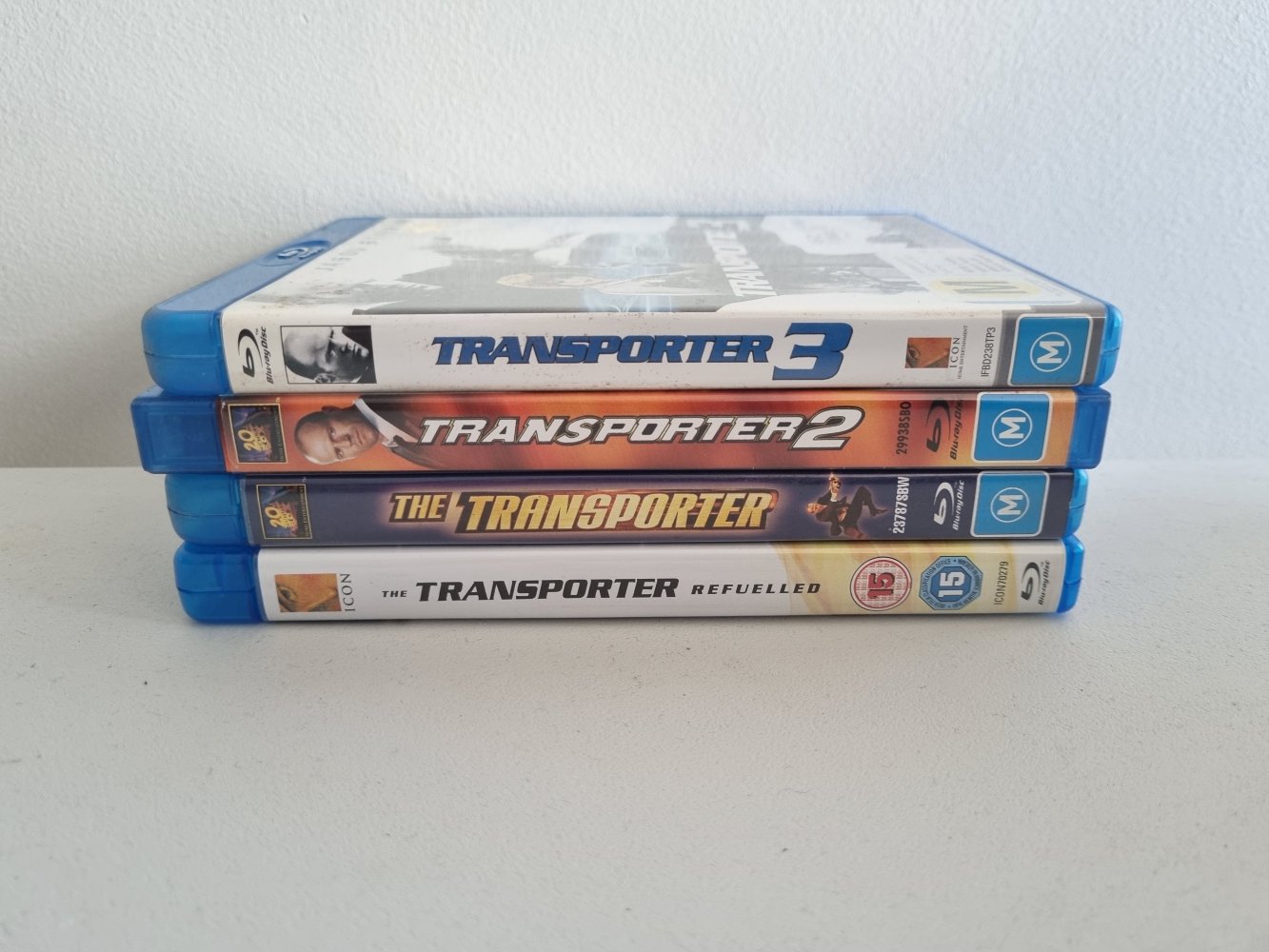 Transporter 4 Movie Collection - 1, 2, 3, Refuelled - 2002 (Blu Ray)