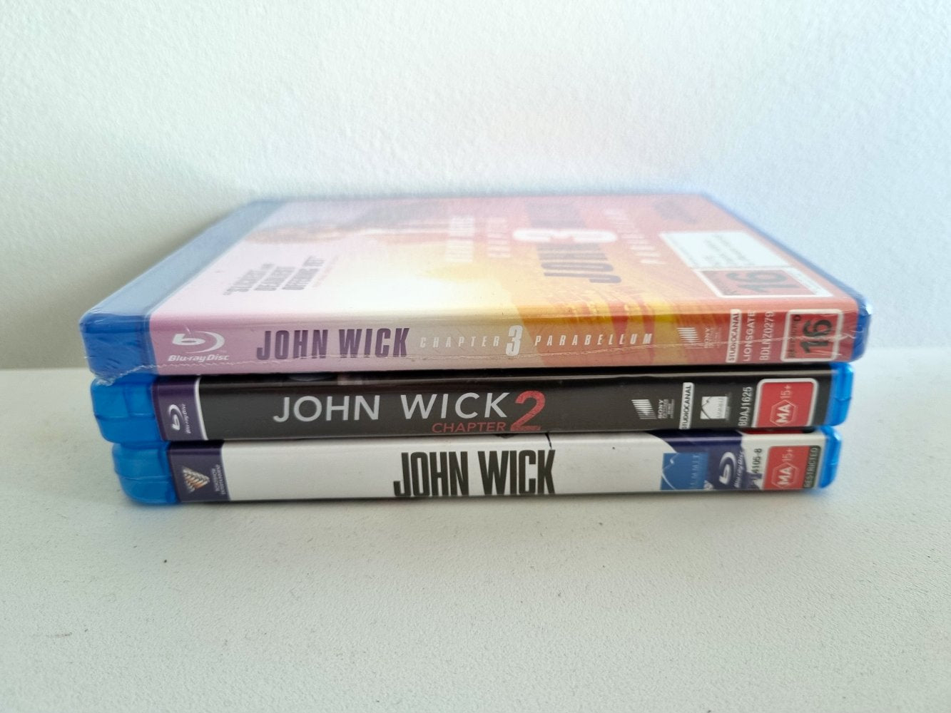 John Wick Trilogy 1, 2, 3 - 2014 (Blu Ray)