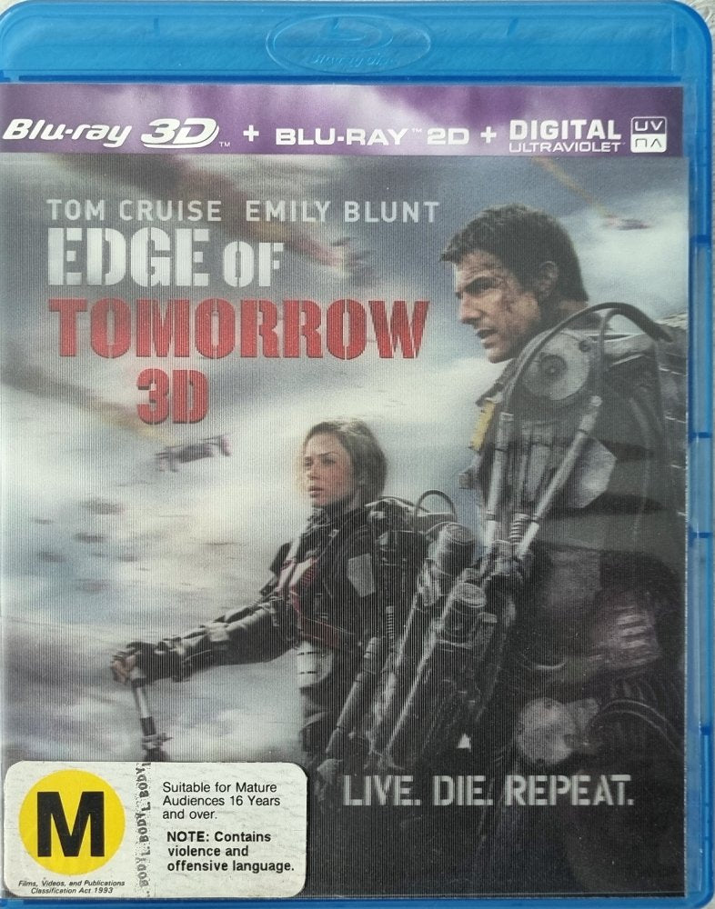 Edge of Tomorrow 3D + 2D - Lenticular cover - 2014 (Blu Ray)