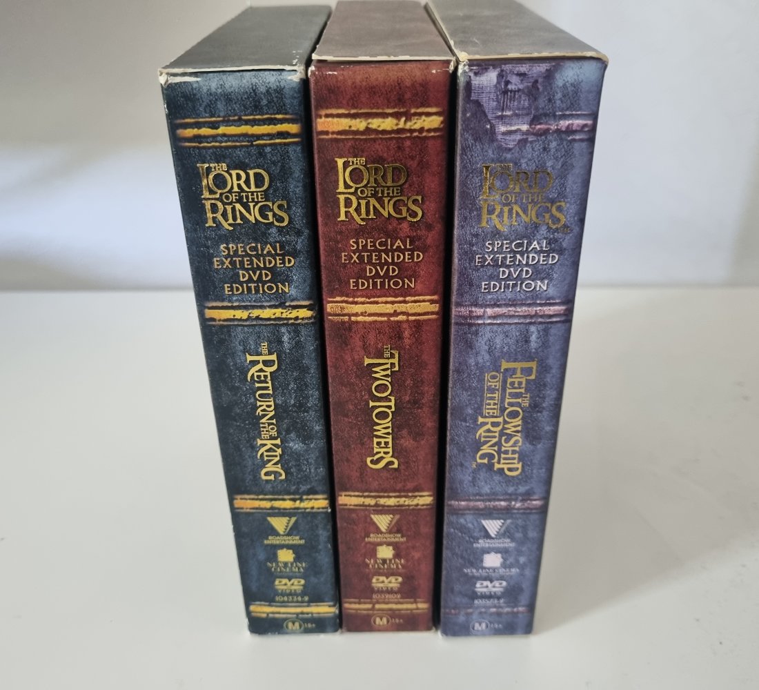 Lord of the Rings Special Extended Trilogy - 12 Disc Set - 2001 (DVD)
