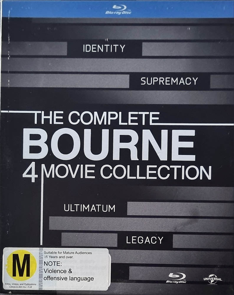 The Complete Bourne 4 Movie Collection - 2002 (Blu Ray)