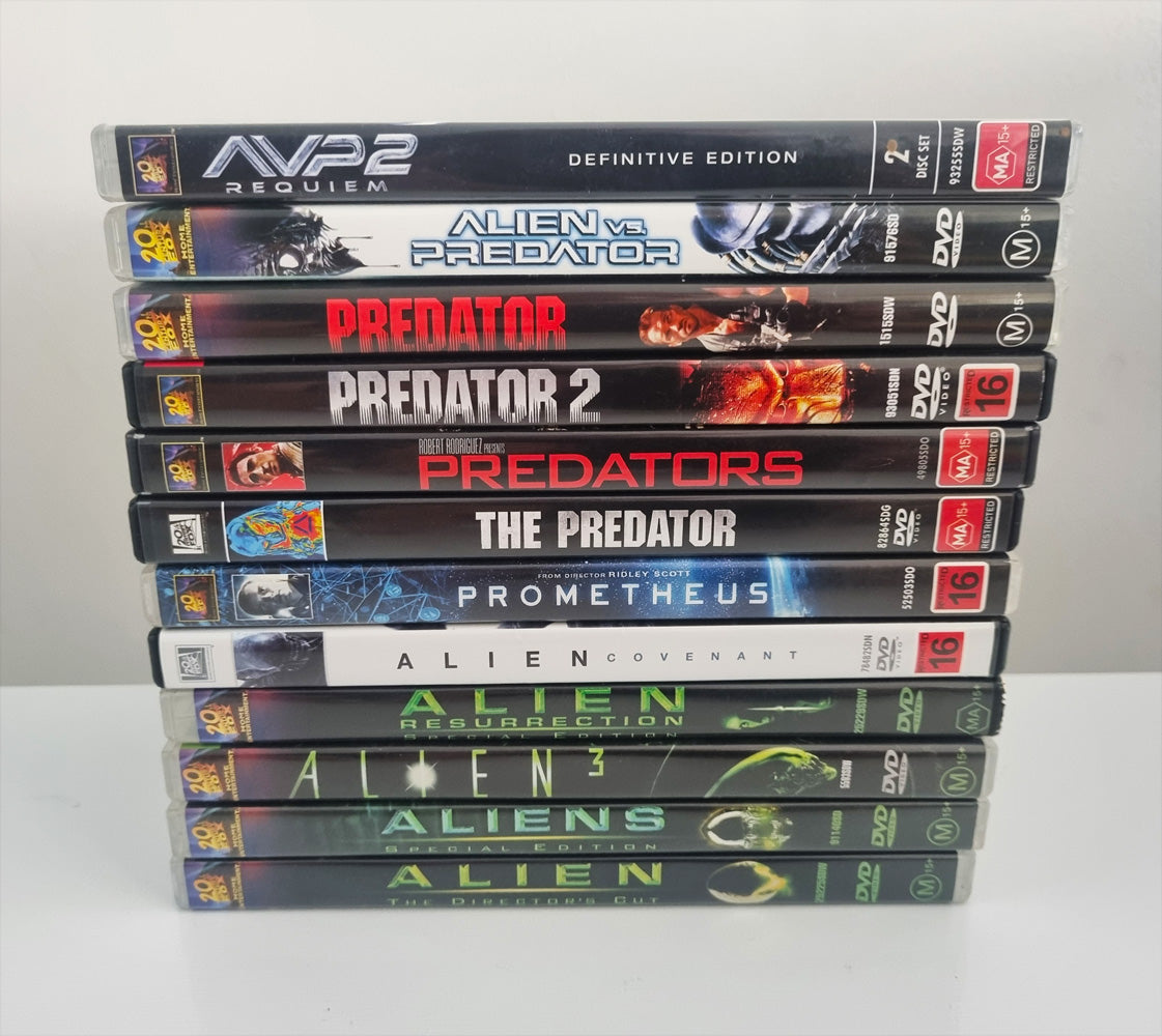 Alien & Predator 12 Movie Collection - 1979 (DVD)