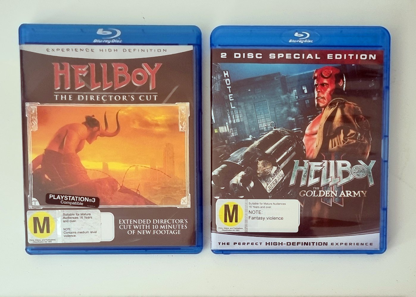 Hellboy & Hellboy II The Golden Army - 2008 (Blu Ray)