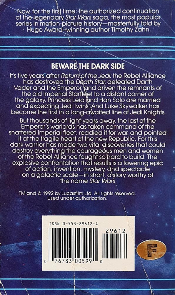 Star Wars: Heir to the Empire - Thrawn Trilogy Volume 1