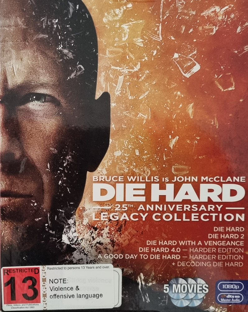 Die Hard 1-5: Five Movie Collection - 1988 (Blu Ray)