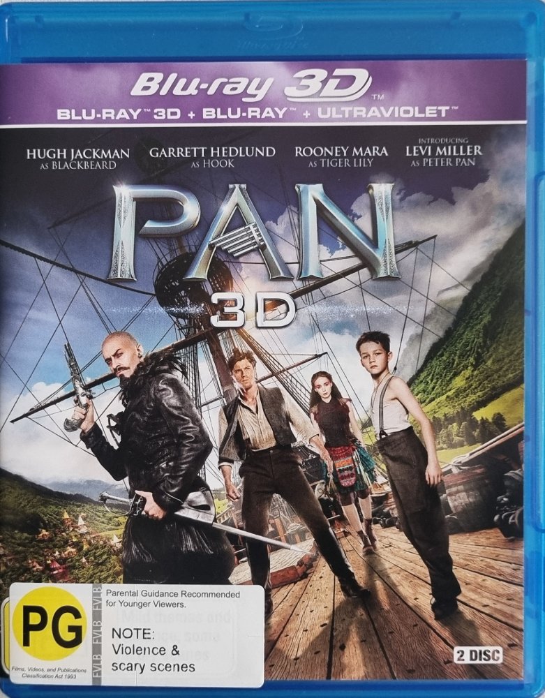 Pan 3D & 2D - 2015 (Blu Ray)