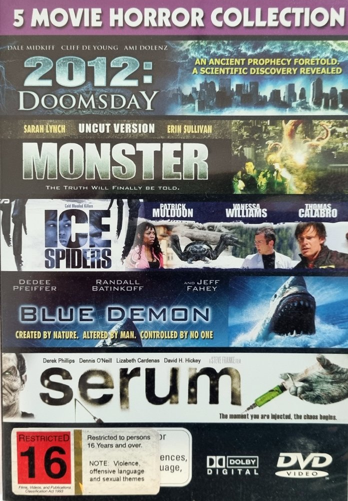 2012 Doomsday / Monster / Ice Spiders/ Blue Demon - 2008 (DVD)
