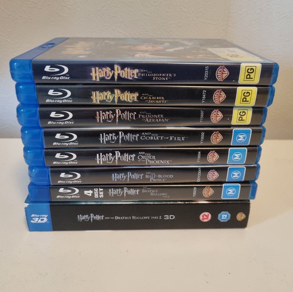 Harry Potter: The Complete 8 Film Collection (Blu Ray)