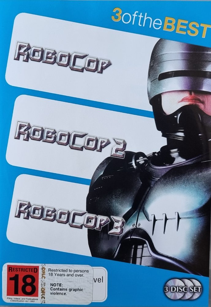 Robocop Trilogy 1, 2, 3 - 1987 (DVD)
