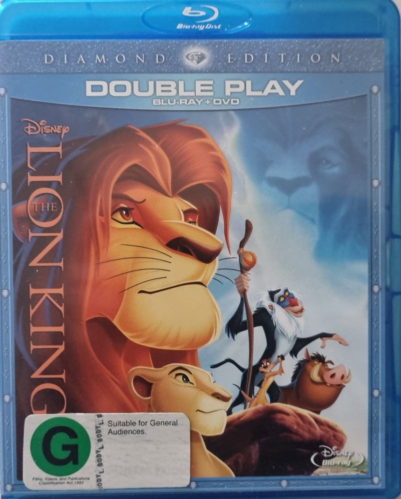 The Lion King: Diamond Edition - 1994 (Blu Ray) + DVD