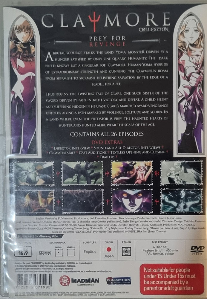 Claymore: The Complete Series - 2007 (DVD)