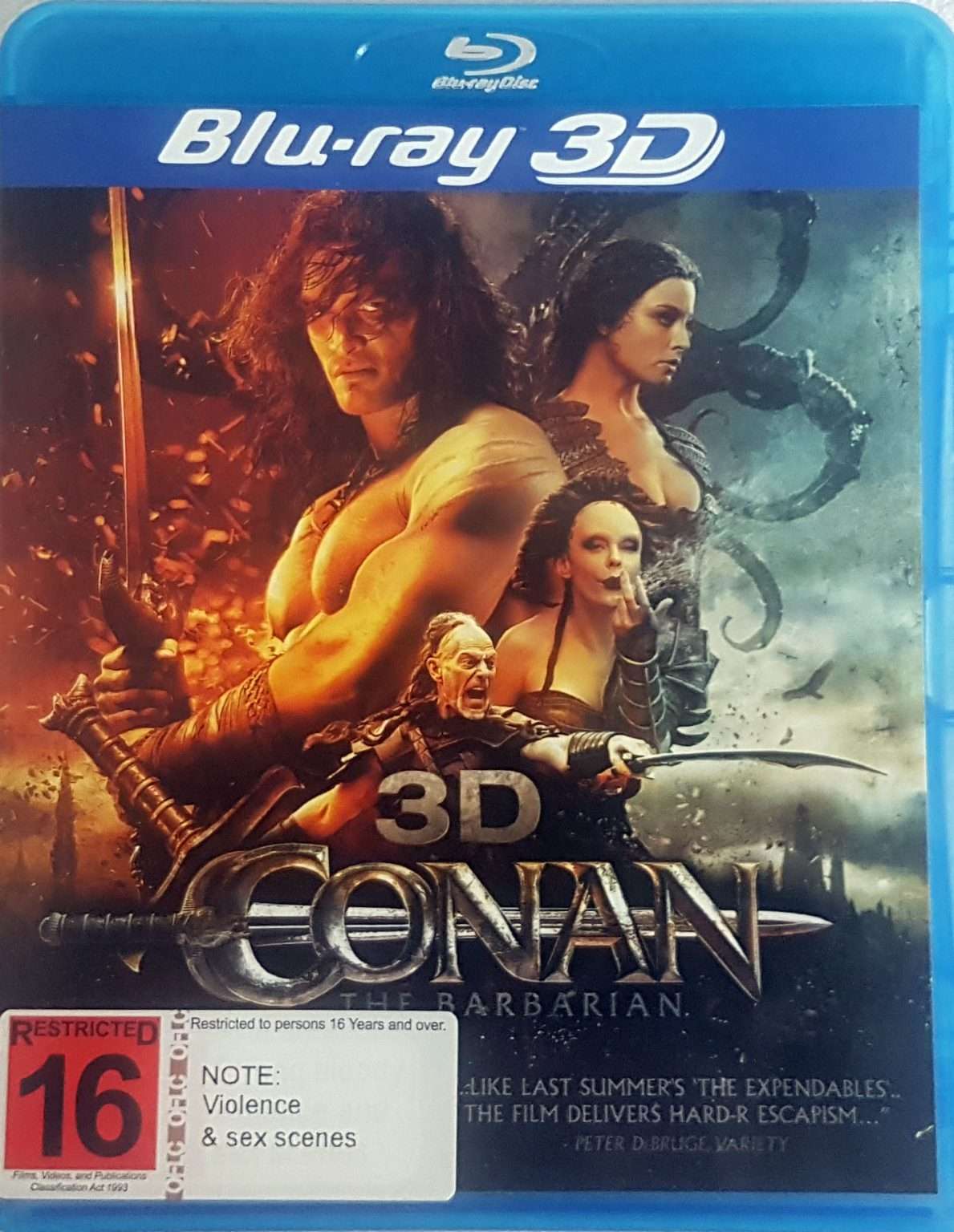 Conan the Barbarian 3D Blu Ray + 2D