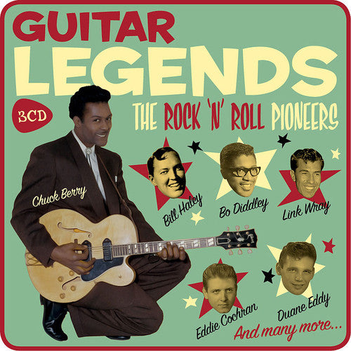 Various : Guitar Legends - The Rock 'N' Roll Pioneers (3xCD, Comp + Box, Met)