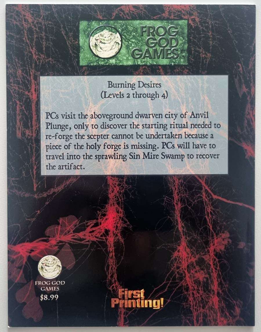 Burning Desires: Splinters of Faith Pathfinder Module SF 2