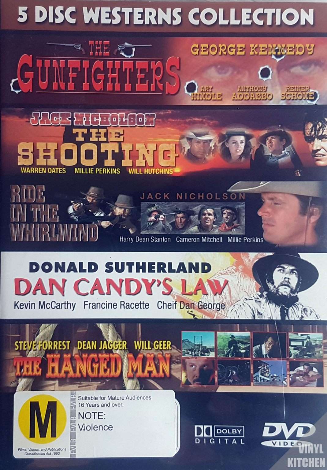 5 Disc Western Collection: The Gunfighters/The Shooting/Ride in the Whirlwind/