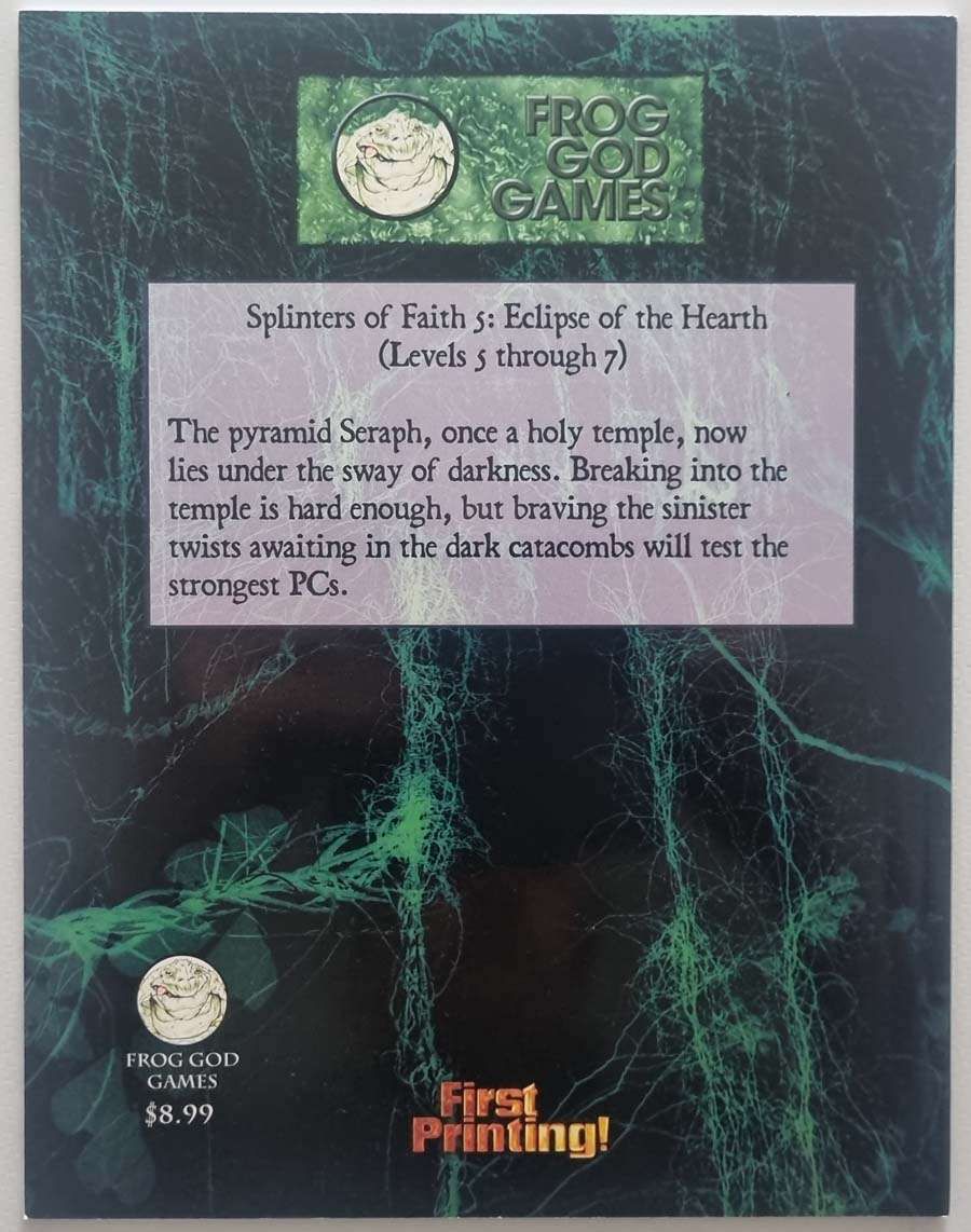 Eclipse of the Hearth: Splinters of Faith Pathfinder Module SF 5