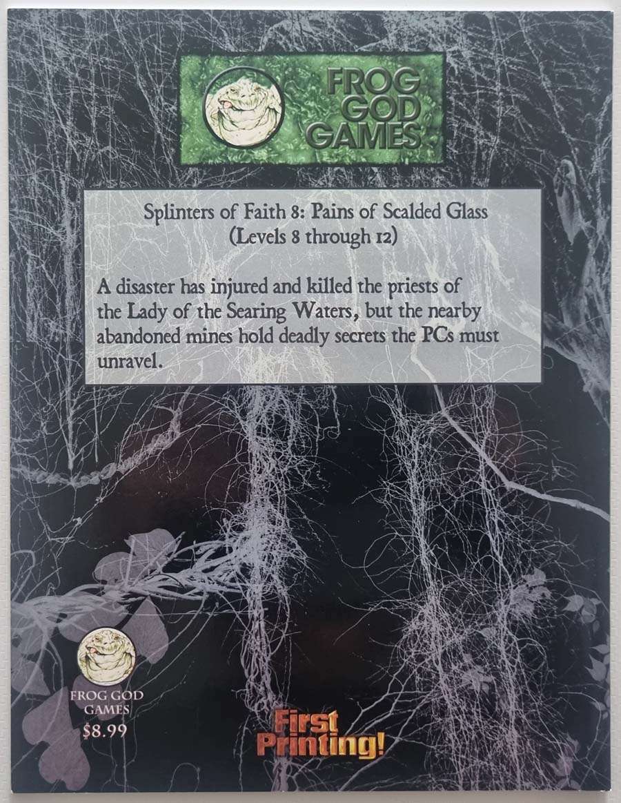 Pains of Scalded Glass: Splinters of Faith Pathfinder Module SF 8