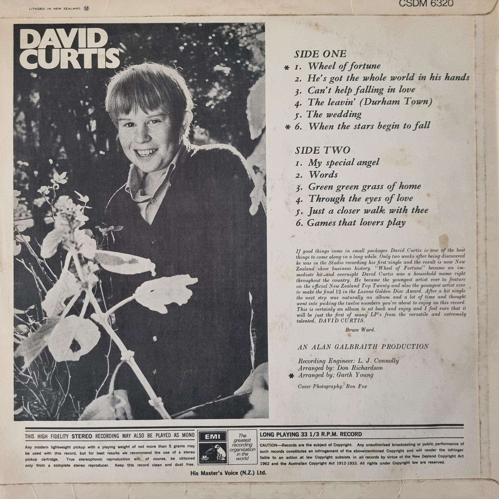 Autographed David Curtis - David Curtis