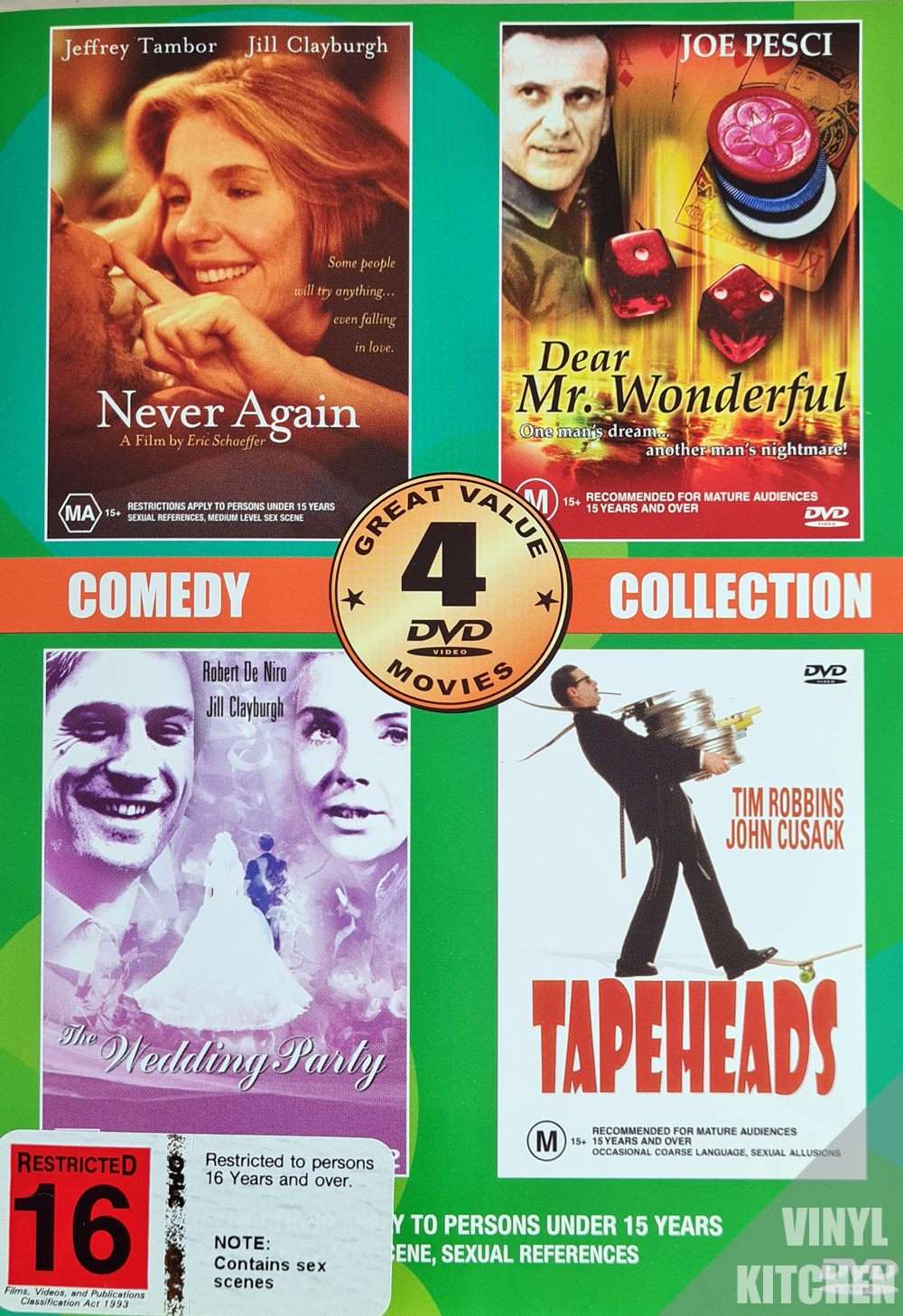 Comedy Collection: Never Again/Dear Mr Wonderful/The Wedding Party/Tapeheads