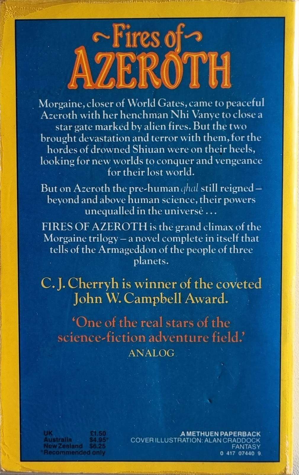 Fires of Azeroth - C.J. Cherryh