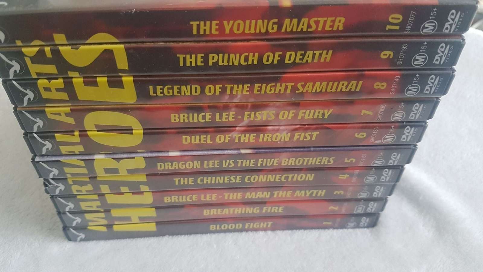 Heroes of Martial Arts: 10 Disc Collection Bruce Lee, Sonny Chiba, Bolo Yeung