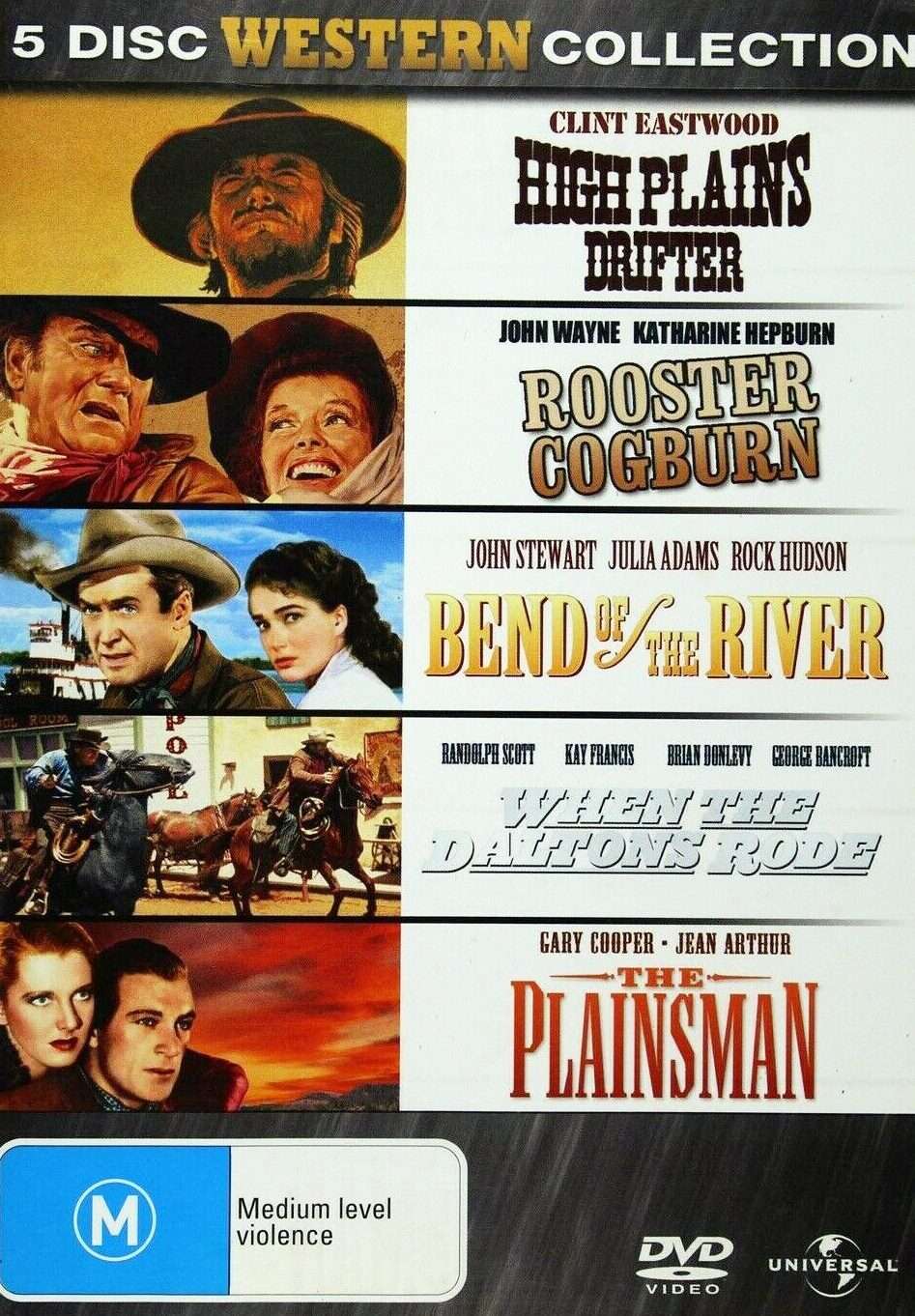 High Plains Drifter/Rooster Cogburn/Bend in the River/When the Daltons Rode/ The