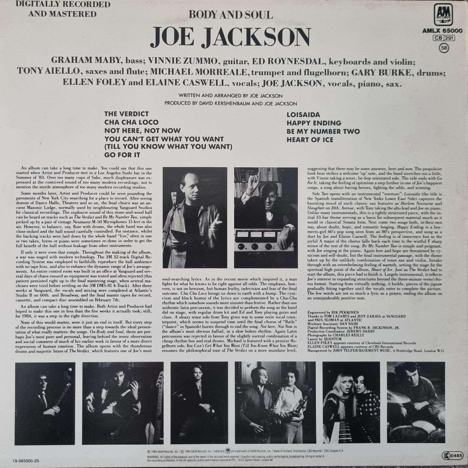Joe Jackson - Body And Soul
