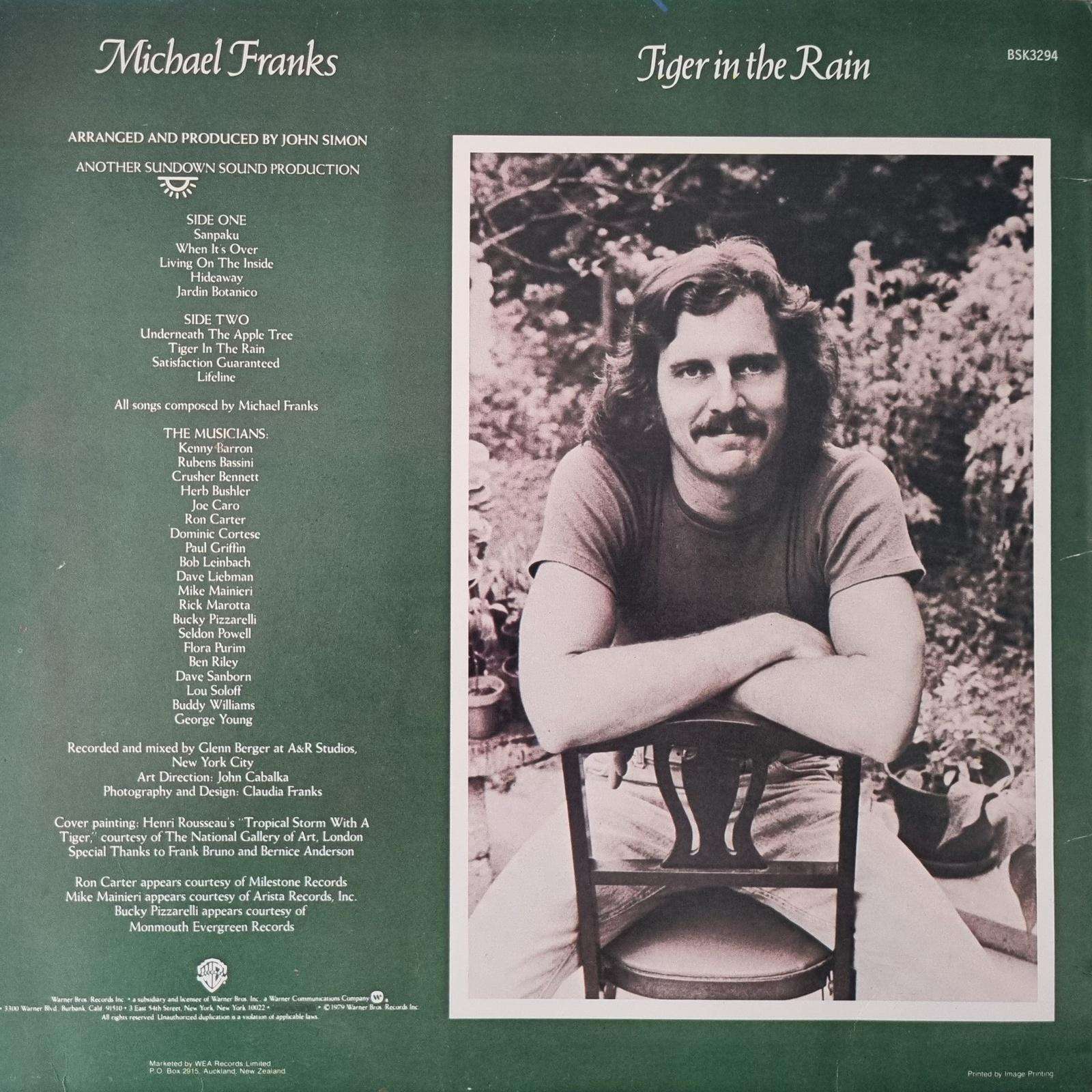 Michael Franks - Tiger In The Rain