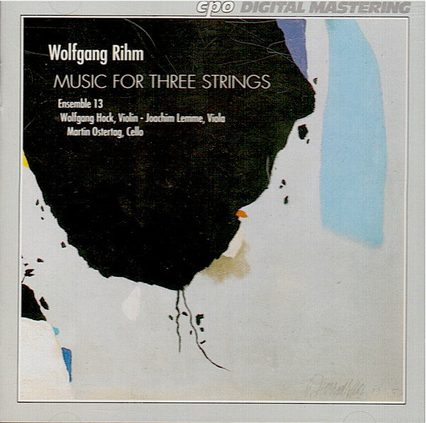 Wolfgang Rihm, Ensemble 13 - Music For Three Strings (CD)