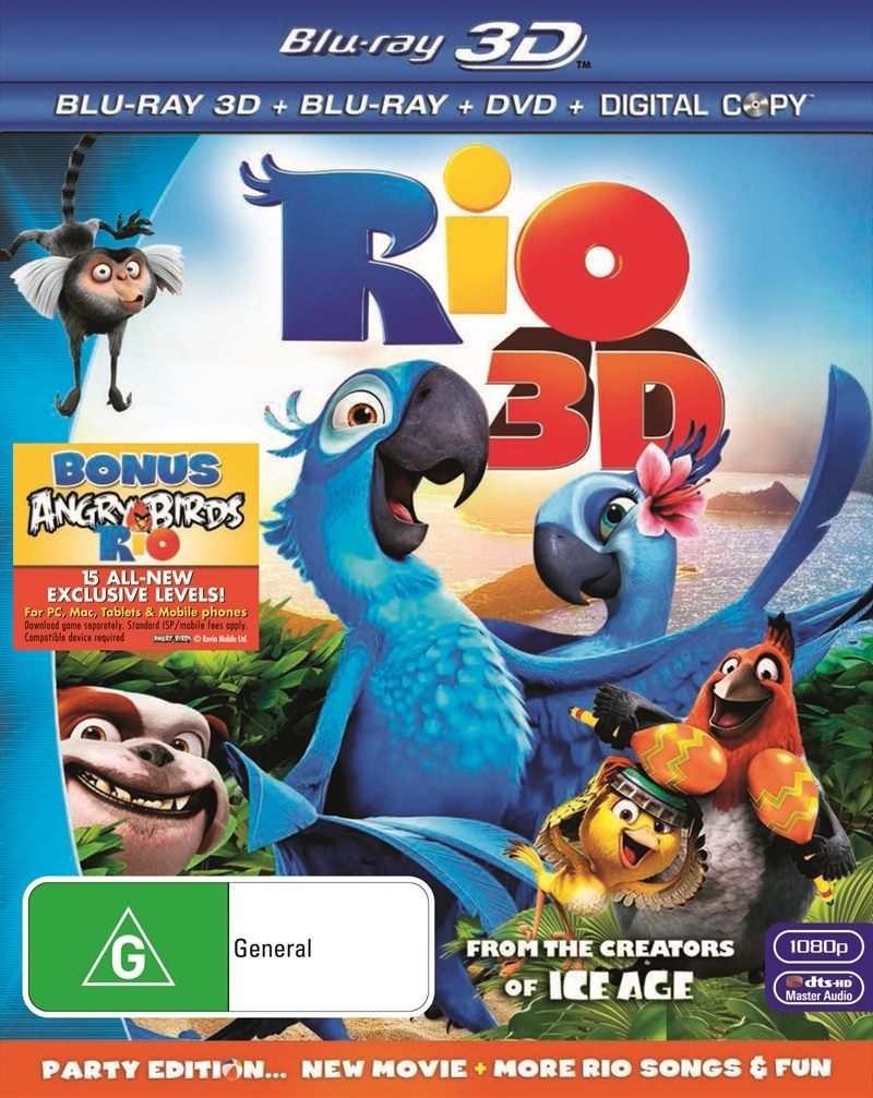 Rio 3D + 2D (Blu Ray) + DVD Default Title