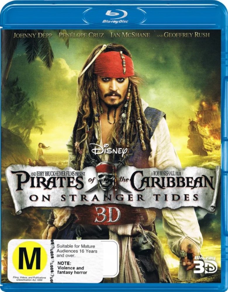Pirates of the Caribbean: On Stranger Tides 3D + 2D - 2011 (Blu Ray)