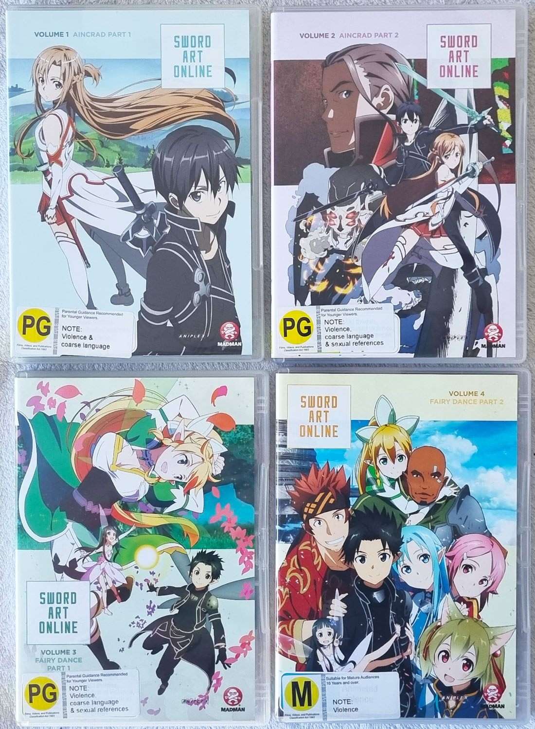 Sword Art Online Volume 1-4 Complete Season 1