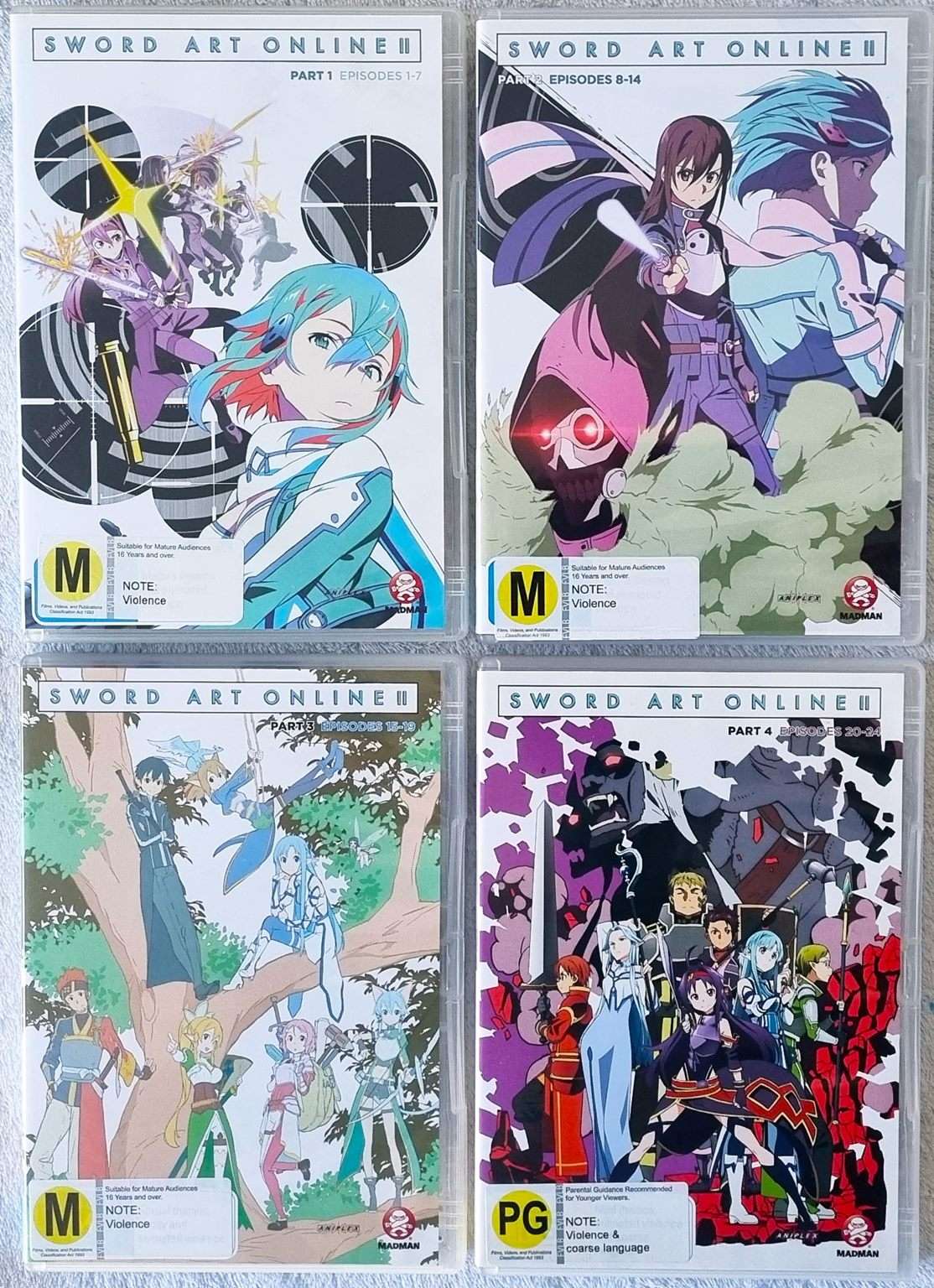 Sword Art Online Volume 1-4 Complete Season 2