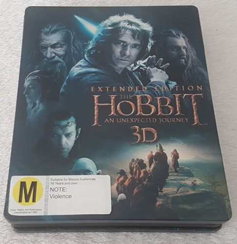 The Hobbit: An Unexpected Journey: 3D Extended Edition Steelbook (Blu Ray) Default Title