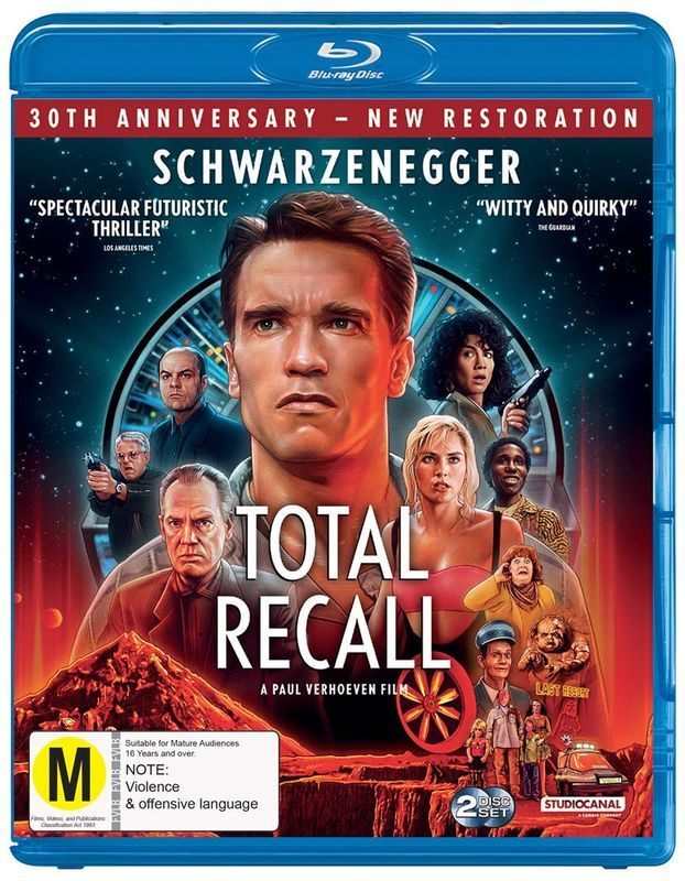 Total Recall Blu Ray Brand New 30th Anniversary 2 Disc Edition