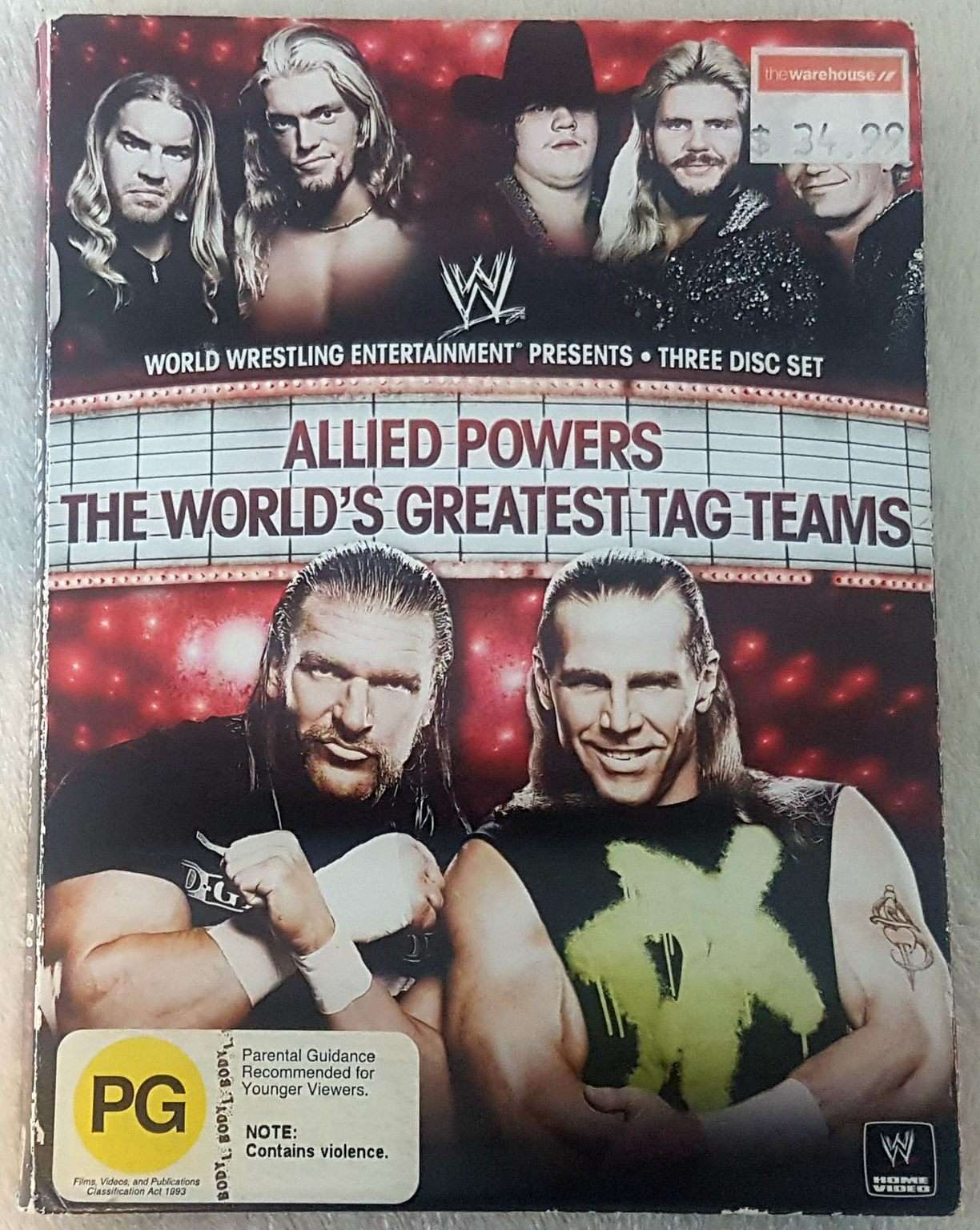 WWE: Allied Powers The World's Greatest Tag Teams 3 Disc Set