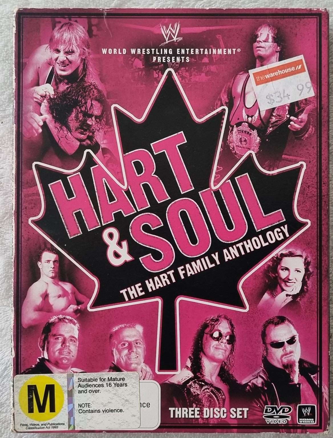 WWE: Hart & Soul: The Family Anthology 3 Disc Set