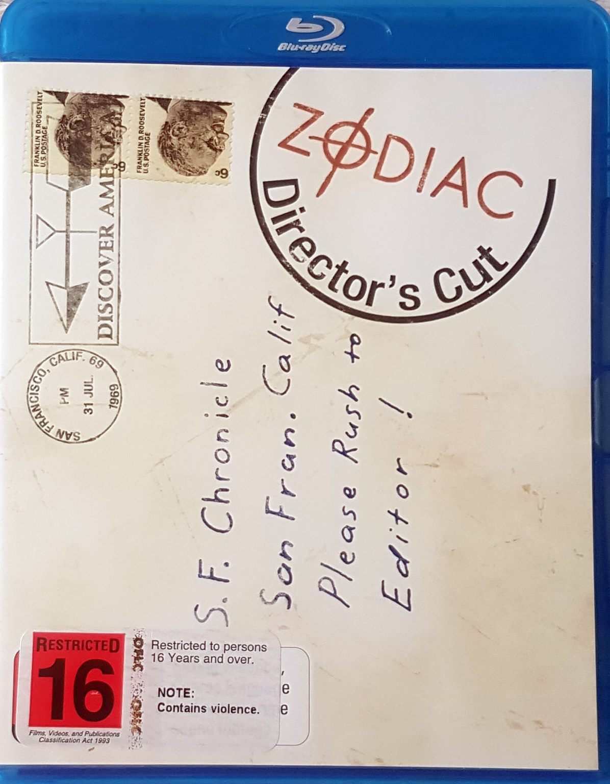Zodiac: Director's Cut (Blu Ray) Default Title