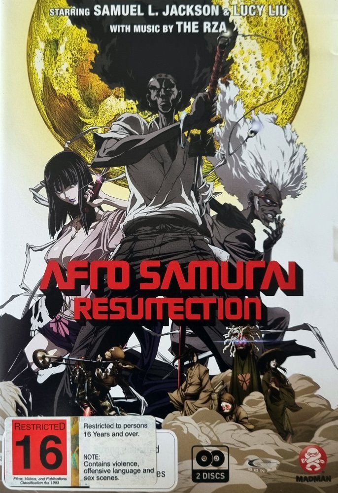 Afro Samurai Resurrection w/booklet (2 DVD) - 2009 (DVD) - Vinyl Kitchen