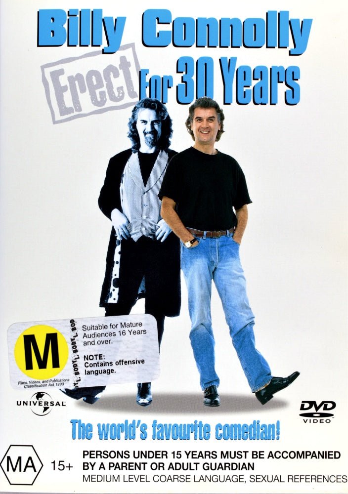 Billy Connolly: Erect for 30 Years - 1999 (DVD) - Vinyl Kitchen