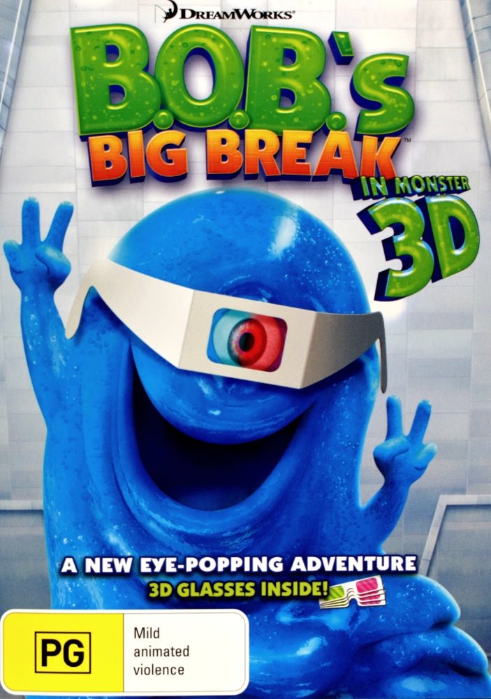 Bob's Big Break - 2009 (DVD) Includes 2 pairs of glasses - Vinyl Kitchen