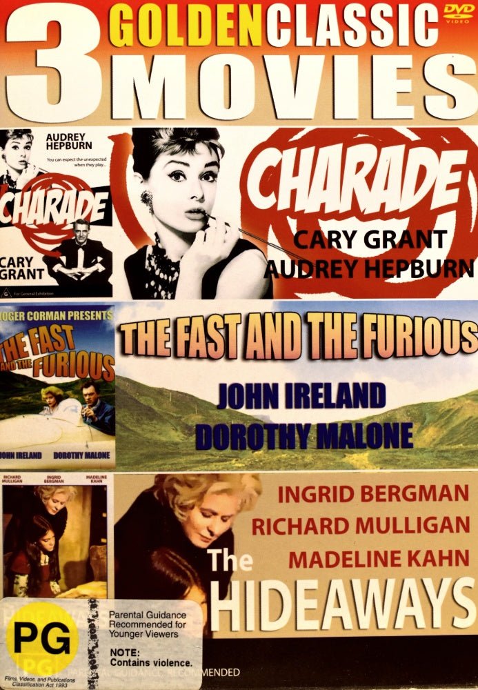 Charade / The Fast and the Furious / The Hideaways - 1963 (DVD) - Vinyl Kitchen