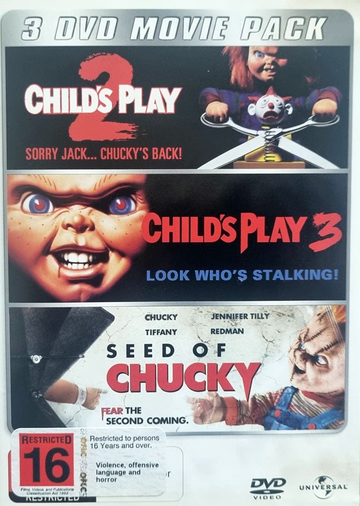 Child's Play 2 / Child's Play 3 / Seed of Chucky - 1990 (DVD) - Vinyl Kitchen