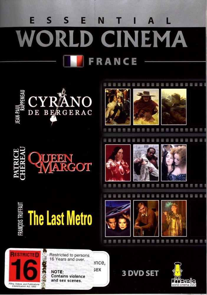 Cyrano De Bergerac / Queen Margot / The Last Metro - 1990 (DVD) - Vinyl Kitchen