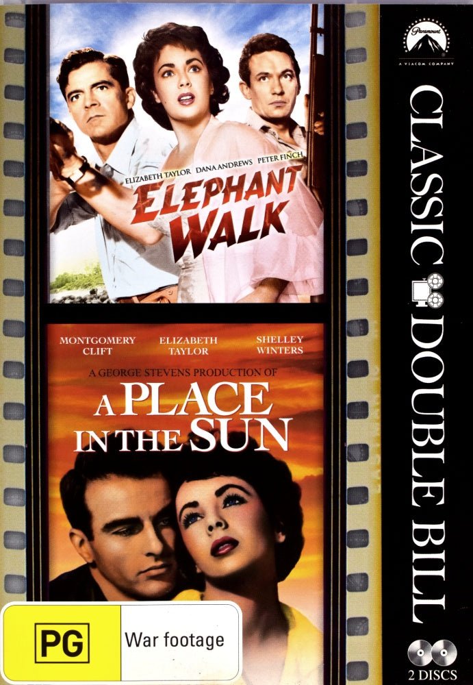 Elephant Walk / A Place in the Sun - 1954 (DVD) - Vinyl Kitchen