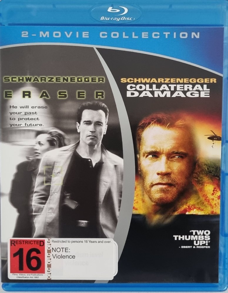 Eraser / Collateral Damage - 2002 (Blu Ray) - Vinyl Kitchen