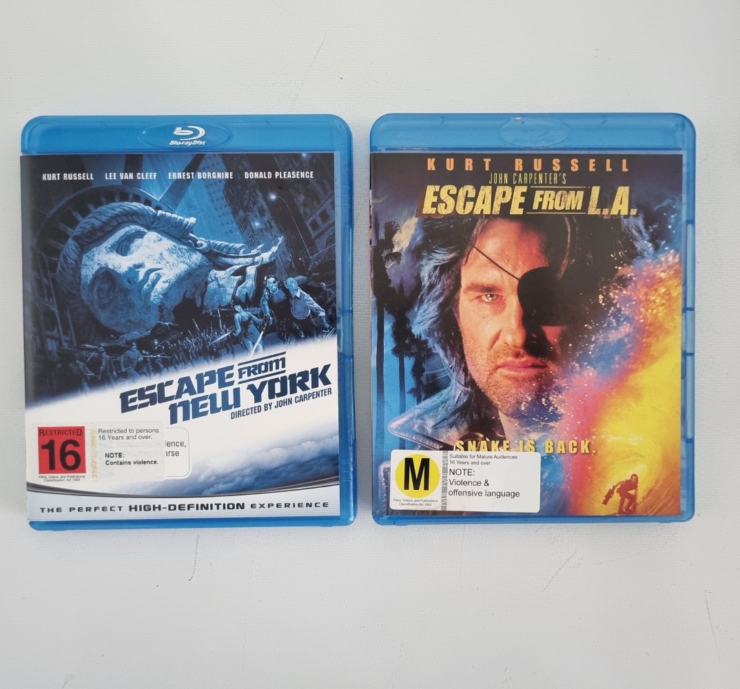 Escape from New York / Escape from L.A. - 1996 (Blu Ray) - Vinyl Kitchen