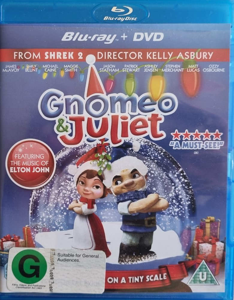 Gnomeo & Juliet (Blu Ray) + DVD - 2011 - Vinyl Kitchen