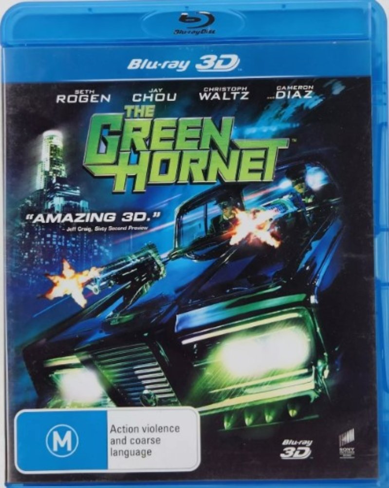 The Green Hornet 3D + 2D (Blu Ray) + DVD - 2011